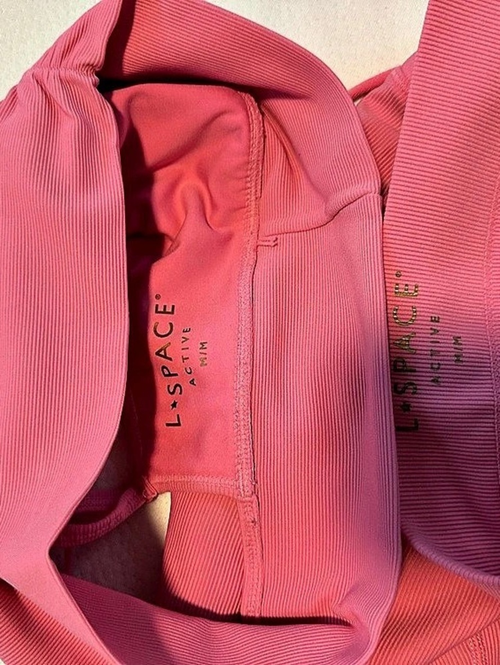 L-SPACE Pink Ribbed Two-Piece Set - Picture 7 of 7